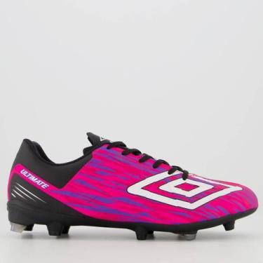 Imagem de Chuteira Umbro Ultimate Campo Rosa, 43