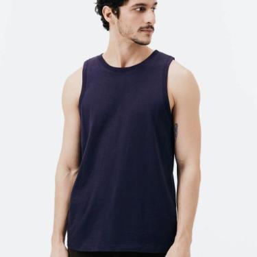 Imagem de Regata World Hering Básica Masculina 0111, Azul escuro, XXG