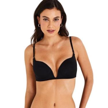 Imagem de Sutiã Lift Decote U Profundo Liz Lingerie - Ref. 51843, Preto, 46C