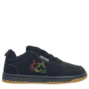 Imagem de Tênis Red Nose Casual Preto Street Skate com Solado Caramelo-Masculino