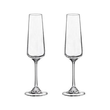 Imagem de Taça De Cristal Bohemia Para Champanhe 160 ml Corvus 2 Peças - Bohemia