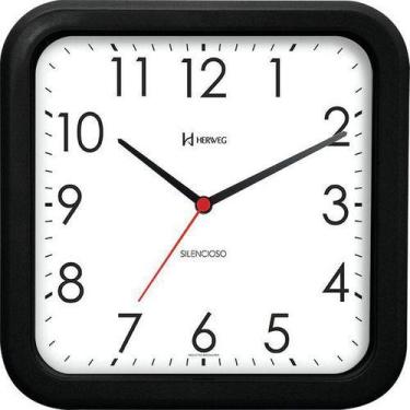 Imagem de Relogio de parede herweg 660041-034 preto, PRETO