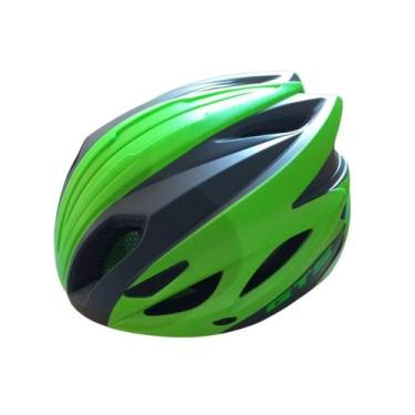 Imagem de Capacete GTS MTB In Mold M Com Led Grafite e Verde Fosco, Verde