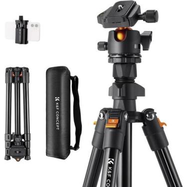 Imagem de Tripé K&ampf Concept Ballhead 1,60m Suporta 8kg - Kf Concept