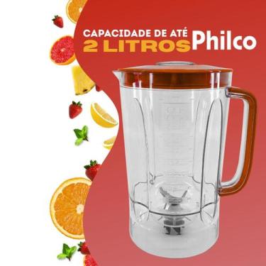 Imagem de Copo Liquidificador Philco PH900 Vermelho 6 Lâminas Inox Com Tampa par