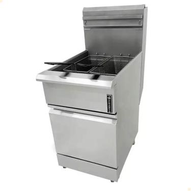 Imagem de Fritador Industrial a Gás Prime PFR16G-GB Profissional Alta Performance 16L Inox Venâncio