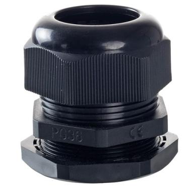 Imagem de Conector Prensa Cabo Nylon Preto PG36 1 ¼ - CIRILO CABOS, PRETO, PG36