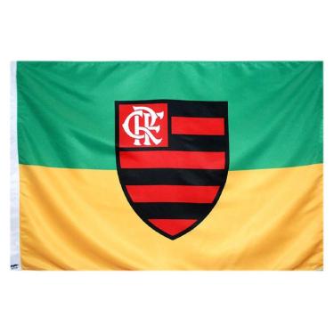Imagem de Bandeira do Flamengo + Brasil Sublimada-Unissex