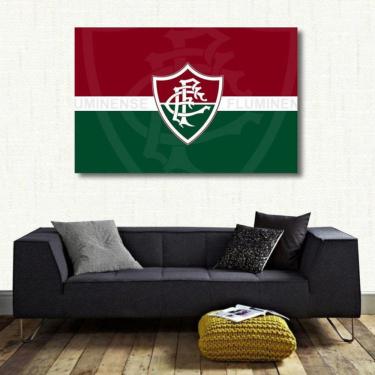 Imagem de Quadro decorativo Fluminense com Tela em Tecido