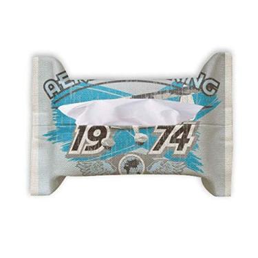 Imagem de 1974 Plane Aereo Touring Pattern Papel Toalha Facial Lenço Saco Guardanapo