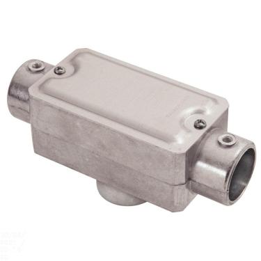 Imagem de Condulete fixo 1/2" tipo "TB" - com tampa / sem rosca / sem pintura Tramontina