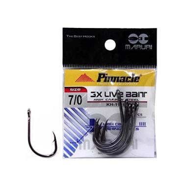 Imagem de Anzol de Pesca Maruri Pinnacle 3X Live Bait Aço Carbono N° 7/0-5 peças