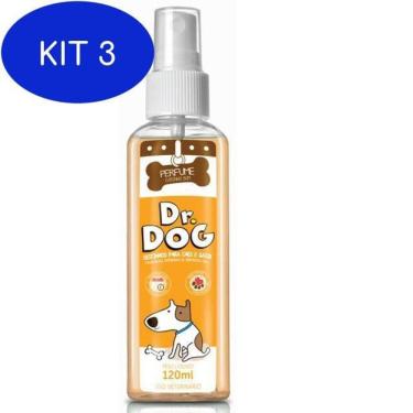 Imagem de Kit 3 Perfume Dr. Dog Carinho Bom Perfumaria Fina - 120 Ml