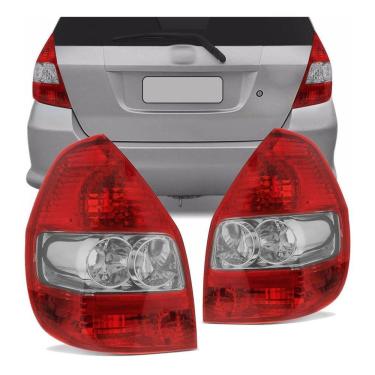 Imagem de Lanterna Honda Fit 2003 2004 2005 2006 2007 2008 Bicolor