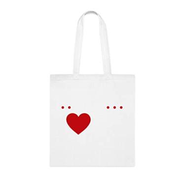 Imagem de Bolsa tote One Loved Nana, bolsa One Loved Nana, para vovó, bolsa de ombro Nana, bolsas reutilizáveis para vovó, presente para vovó de netos s, Branco