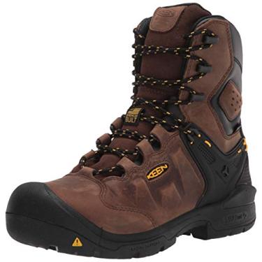 Imagem de KEEN Utility Dover Bota de trabalho masculina impermeável com bico composto de 20 cm, Terra-escuro/preto, 12