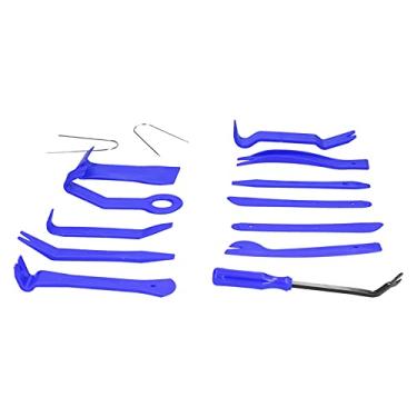 Imagem de Kit de remoção de guarnição, ferramenta de remoção automática de guarnição Ferramenta de remoção automática Kit de ferramentas de guarnição de áudio para CD de áudio Área de(azul)
