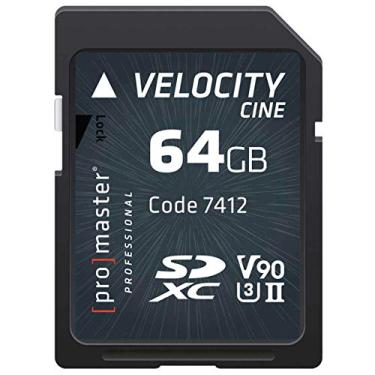 Imagem de Cartão de memória Promaster SDHC 64 GB Velocity CINE V90 UHS-II U3 (7412)