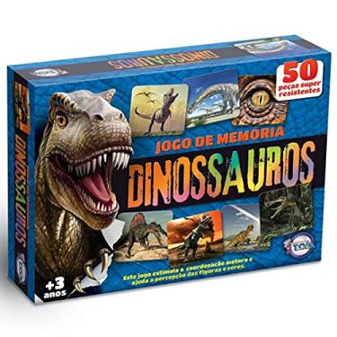 Imagem de Jogo da Memória dos Dinossauros 50 Peças Tóia - 12161