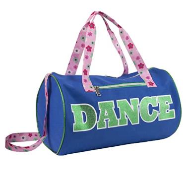 Imagem de Bolsas de viagem de dança para dançarinos, meninas, adolescentes e estudantes atletas, bolsa esportiva divertida para exercícios de dança para meninas e meninos, Azul