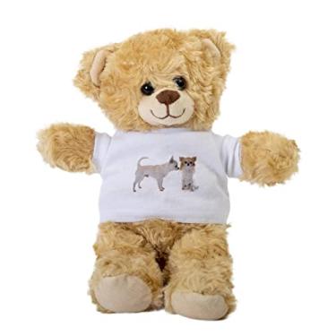 Imagem de Chihuahua Teddy Bear, Chihuahua Gift Stuffed Animal, Chihuahua Plush Teddy Bear with Tee, Chihuahua Welcoming Baby Gift, Gift for Her, Gift for Newborn, Cute Birthday Christmas Basket Gift Idea