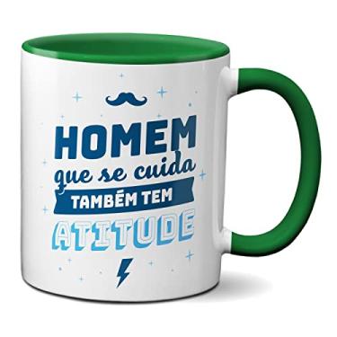 Imagem de Caneca Homem Que Seu Cuida Também Tem Atitude Novembro Azul (Verde)