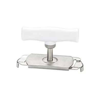 Imagem de UPKOCH Abridor de latas de vidro antideslizante, economiza mão-de-obra, abridor de pote de aço inoxidável, removedor de tampa de vidro para idosos, artrite com mãos pequenas, materiais de cozinha