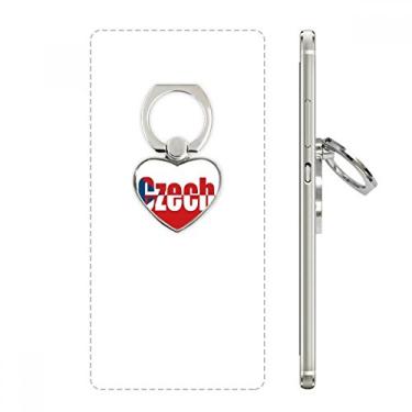 Imagem de Suporte universal para anel de telefone com nome da bandeira do país checo