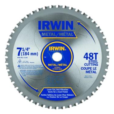 Imagem de IRWIN Tools Lâmina de serra circular de corte de metal, 19 cm, 48T (4935555)