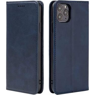Imagem de BKUANE Capa para iPhone 13/13 Mini/13 Pro/13 Pro Max, Flip Wallet Phone Case Protective Shockproof Cover with Kickstand TPU Shell Card Slots (Cor: Azul, Tamanho: 13 Mini 5,4 polegadas)