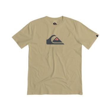 Imagem de Camiseta Quiksilver Comp Logo Color Masculina - Bege