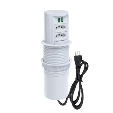 Imagem de Torre Multiplug Automático 2 Tom 10a + 2 usb 4.9A + Indução