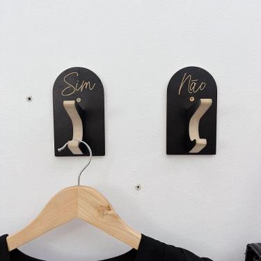 Imagem de 12 Ganchos de Provador loja roupas boho premium capela arco