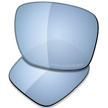 Imagem de SAUCER Lentes de reposição premium para óculos de sol Oakley Holbrook OO9102 de alta definição - azul escuro polarizado