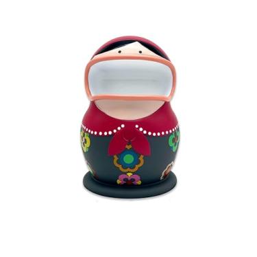 Imagem de Boneca Russa Retainer Buddy Matryoshka – Armazenamento sanitário para retentores alinhadores transparentes e protetores bucais