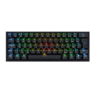 Imagem de Teclado Mecânico Gamer sem fio Redragon Fizz Pro - ABNT2 - RGB - Switch Marrom - K616-RGB-B