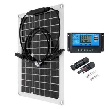 Imagem de 60a,300W Solar Panel 18V Solar Cell 40A-60A Controller Kit de placa solar Painel solar flexível Kit de painel solar de alta eficiência impermeável para camping, viajando