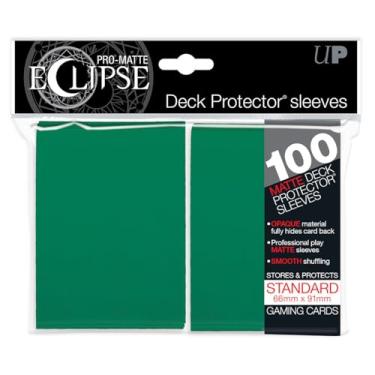 Imagem de Ultra Pro E-15617 Eclipse Standard Matte Sleeves Pacote com 100 - Verde floresta
