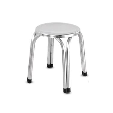 Imagem de 4 Banquetas em Aço Inox Banco Mocho 25cm Hospital Clinicas