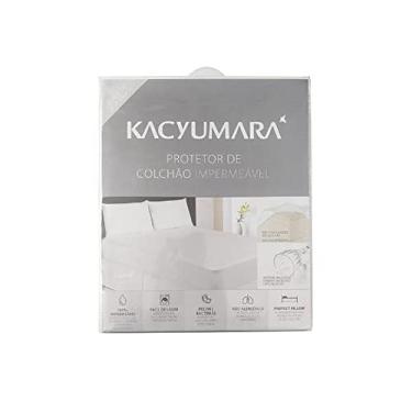 Imagem de Protetor de Colchão Impermeável Solteiro King Kacyumara Algodão Branco