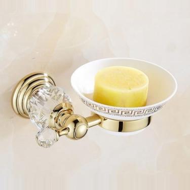 Imagem de Conjunto de acessórios de banheiro em aço inoxidável, gancho para robe, suporte de papel, barra de toalha, conjuntos de banheiro dourados, saboneteira