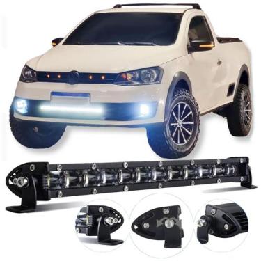 Imagem de Farol Auxiliar Barra De LED 54W Luz Enfeite Camionete Carro Parachoque
