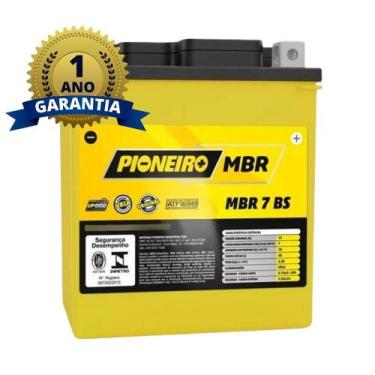 Imagem de Bateria Moto 7 Ah Amperes Tornado Lander Falcon - Pioneiro, MBR 7 BS