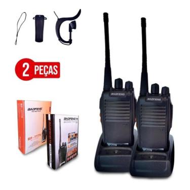 Imagem de Kit 2 Radio Walk Talk Comunicador 16 Ch 12km Baofeng 777s Ht
