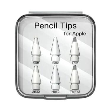 Imagem de Estojo para Apple Pencil (1ª e 2ª Geração) - Soft, Hard e com Nibs 2B,