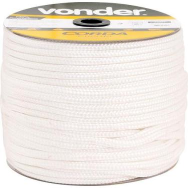 Imagem de Corda Multifilamento Trançada 4,0mm 3,0kg 360 Metros Branca - Vonder