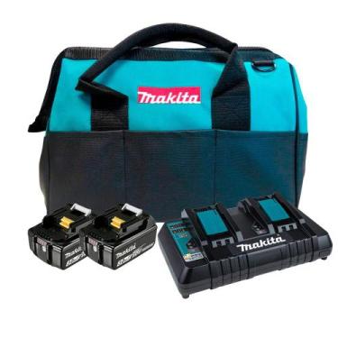 Imagem de Carregador Duplo DC18rd 220v+2 bat 3ah 18v c/bolsa Makita