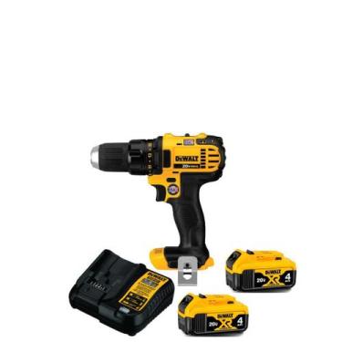 Imagem de Furadeira Parafusadeira 2 Bateria 20v 4ah Dcd780b Dewalt Bivolt, Bivol