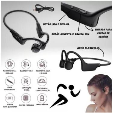 Imagem de Fone de Ouvido Condução Ossea Wireless Earphones - sports