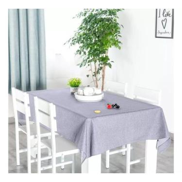 Imagem de Toalha De Mesa Retangular 4 Lugares Linho Rústico 1,40 X 1,40  - Outca